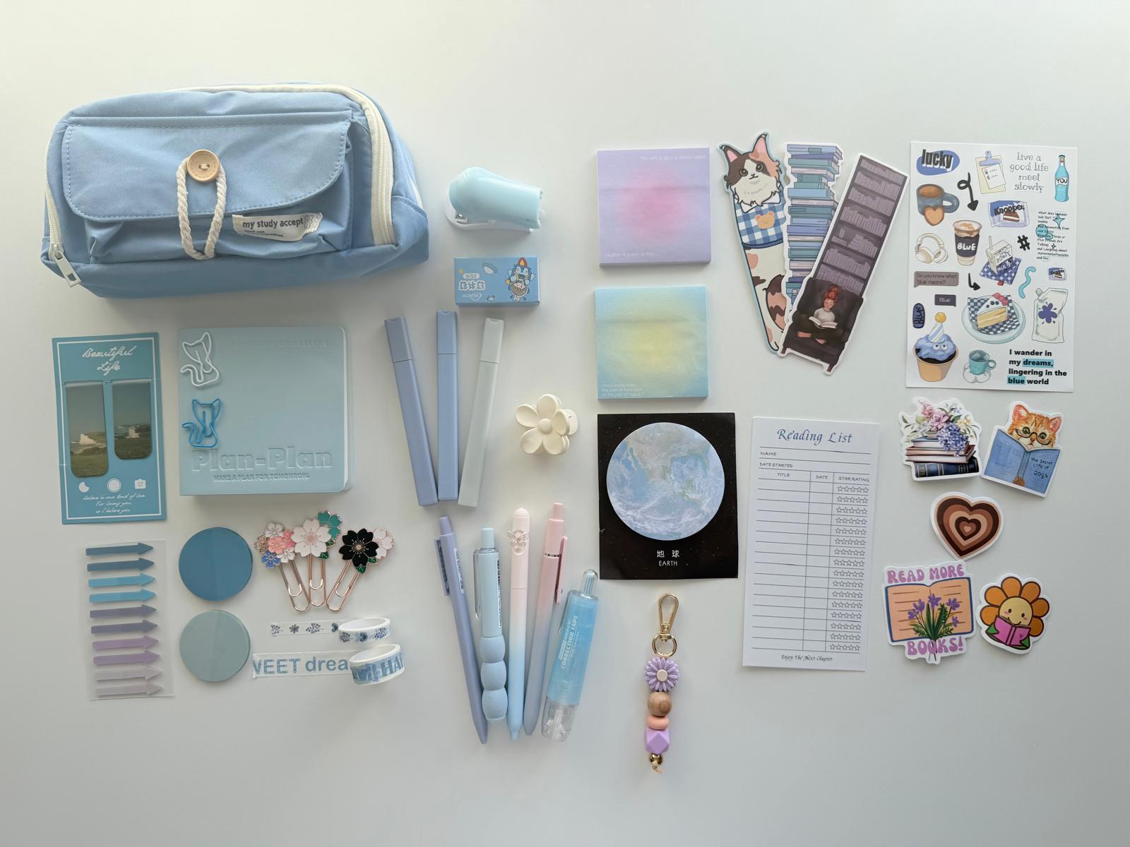 Blue bookish bundle - serene, creative and refined 🩵