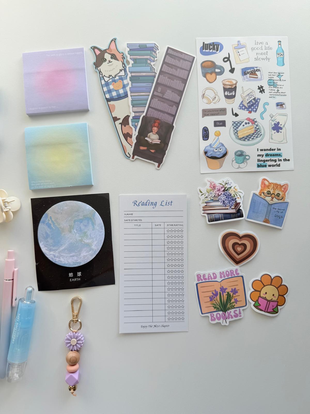 Blue bookish bundle - serene, creative and refined 🩵