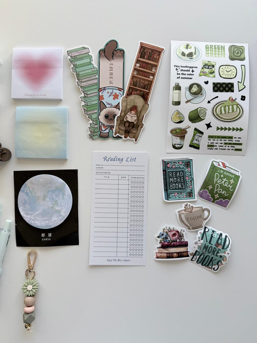 Green bookish bundle - fresh, calm and natural 🌿