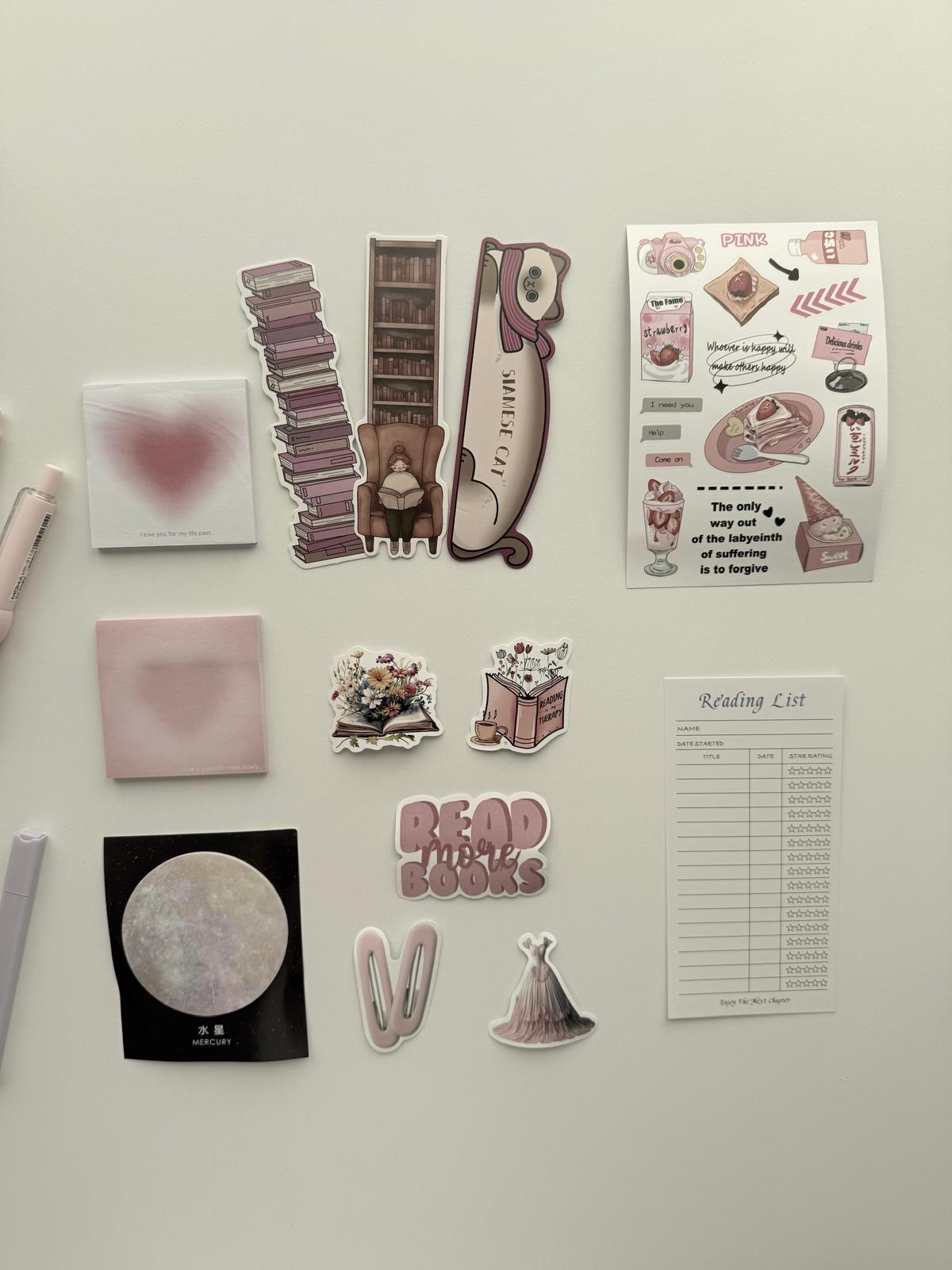 Pink bookish bundle - soft, inspired and elegant🌸